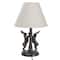 Hello Honey® 18.5" Brown & Natural Bunny Rabbit Table Lamp with Linen Empire Shade